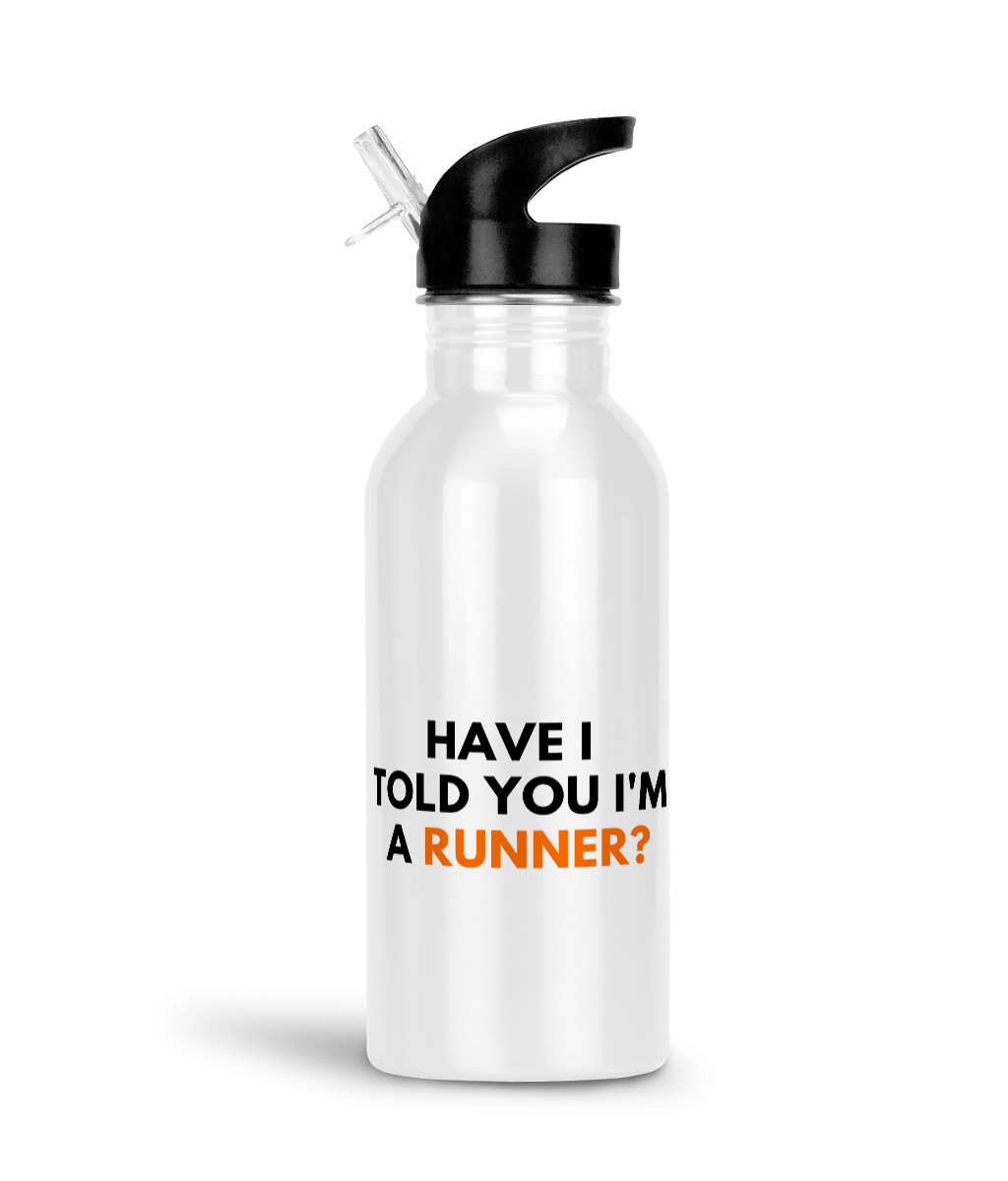 Water bottle 'Gym? I thought you said Gin!' aluminium exercise cup running  cycling 600ml bottle