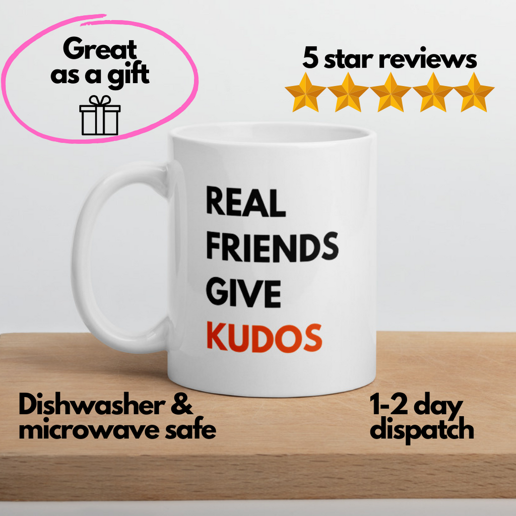 Ceramic Mug 11oz - Real Friends Give Kudos