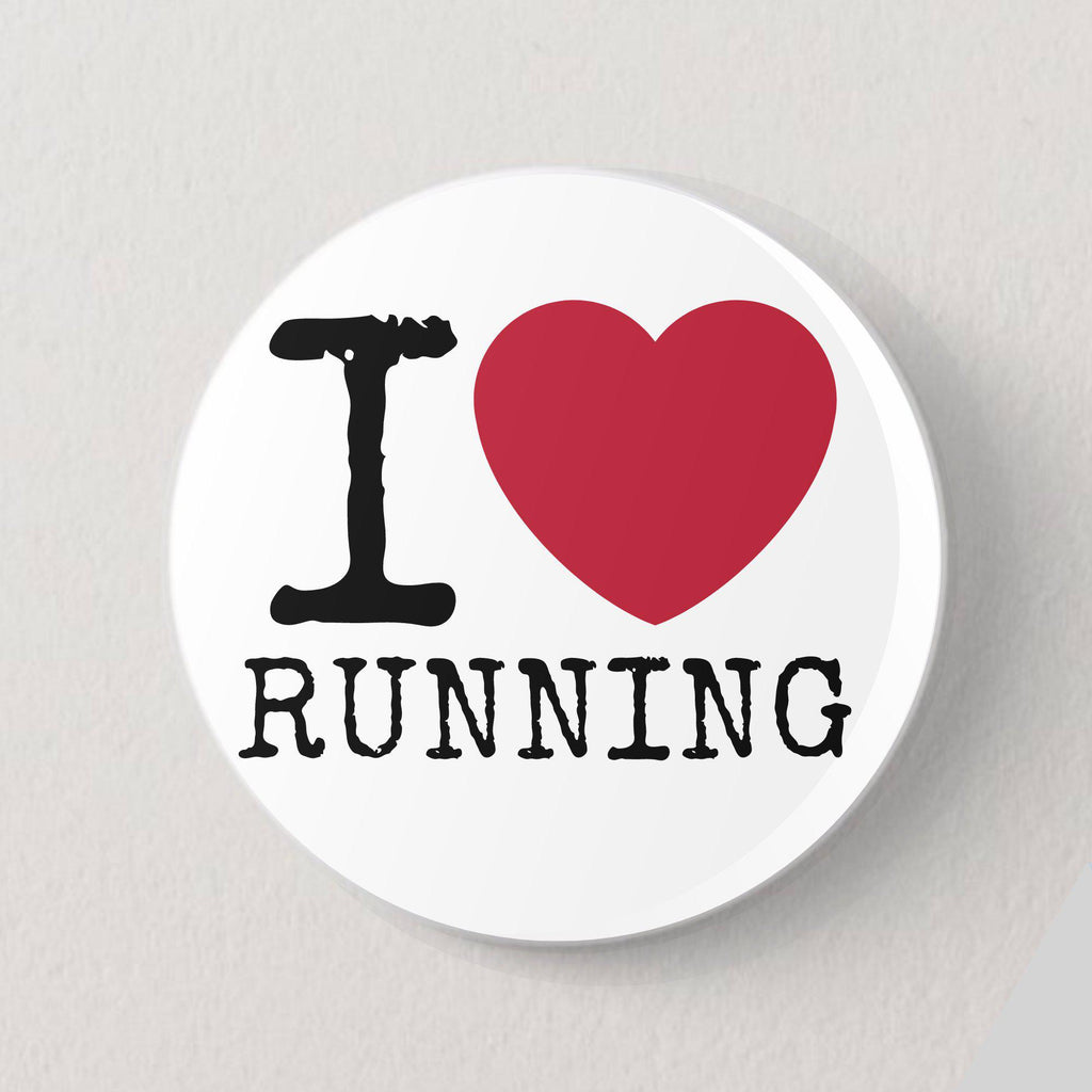 Badges for Runners | I Love Running | Great for Race Bibs