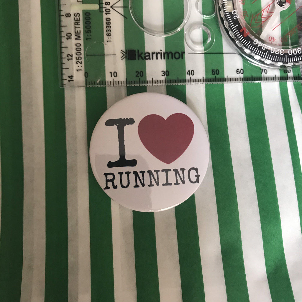 Badges for Runners | I Love Running | Great for Race Bibs