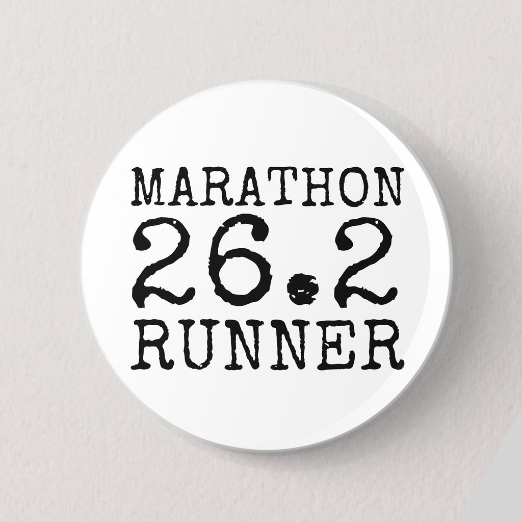 Badges for Runners | Marathon 26.2 Runner | Great for Race Bibs