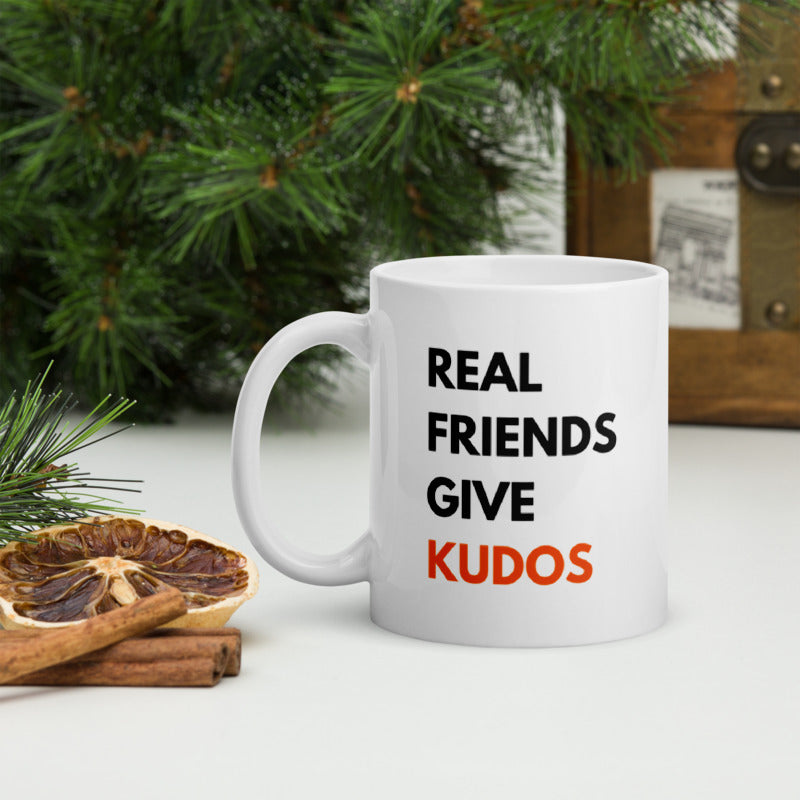 Ceramic Mug 11oz - Real Friends Give Kudos